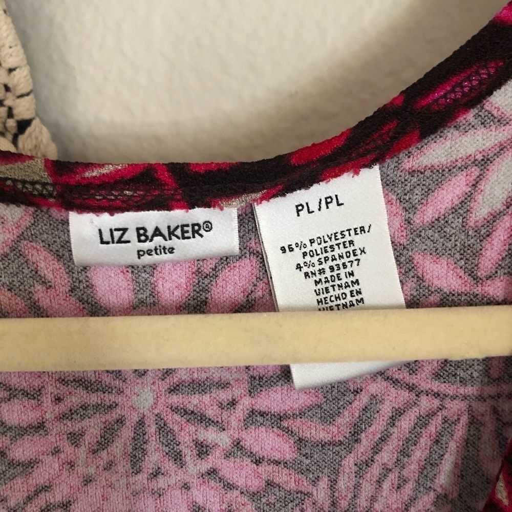 Liz Baker Petite Patterned Tank PL - Picture 6 of 6